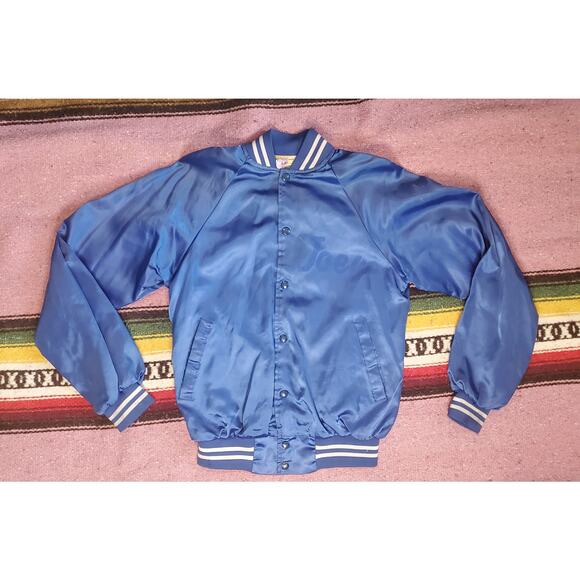 Veste De Survêtement Satin Vintage Auburn Sportswear – USA – Années 80 – Taille L Homme